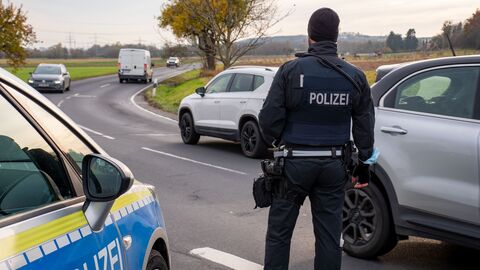 Kontrolle der Polizei